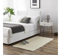 Teppich Wölkchen Alfombra de imitación de Piel - Sala de Estar, decoración de la Sala de Dormir - Alfombra de Piel Lavable como de Cama, cojín de Silla - Beige, 80 x 150 cm