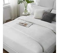 Teppich Wölkchen Alfombra de imitación de Piel - Sala de Estar, decoración de la Sala de Dormir - Alfombra de Piel Lavable como de Cama, cojín de Silla - Blanco, 50 x 150 cm