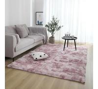 TEPPOIC Alfombras, Salon Shaggy Alfombra Modernas Antideslizante Super Suave Pelo Largo Fluffy Alfombr Modernas Alfombra (Pink Purple,50 * 160cm)