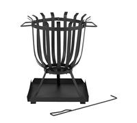 Tepro Cesta de Fuego para Chimenea Brentwood, Negra (36 x 36 x 45 cm)