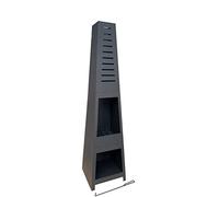 tepro Chimenea Bainbridge Negro, 36 x 36 x 150 cm