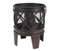 Tepro Chimenea Gracewood, Negro/Bronce (42 x 42 x 53 cm)