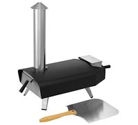 Tepro Horno de pizza de pellets Danbury, con piedra para pizza de 33 x 33 cm aprox