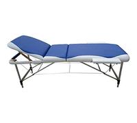 Teqler Tumbona plegable «Sentosa» azul y blanco