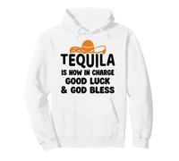 Tequila is Now in Charge Good Luck and God Bless Margarita Sudadera con Capucha