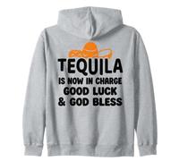 Tequila is Now in Charge Good Luck and God Bless Margarita Sudadera con Capucha