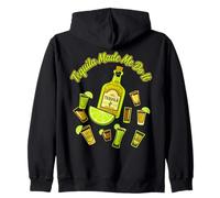 Tequila Made Me Do It Funny Drinking Party Cinco De Mayo Sudadera con Capucha
