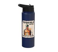 Tequila Never Broke My Heart I Bar Fiesta de Bebidas Alcohól Stainless Steel Insulated Water Bottle