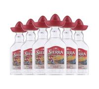 Tequila Sierra Blanco PET Botellín Miniatura 5 cl (Caja de 6 Botellín Miniatura de 5 cl)