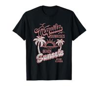 Tequila Sunrises Beach Sunsets Miami Florida Camiseta