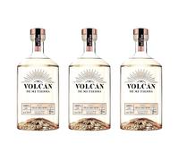 Tequila Volcán de mi Tierra Añejo Cristalino destilado premium selección gourmet - 3 Botellas x 70 cl