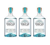 Tequila Volcán de mi Tierra Blanco destilado premium selección gourmet - 3 Botellas x 70 cl