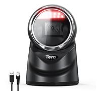 Tera 1D 2D QR Lector de Código de Barras Omnidireccional Escáner de Código de Barras con Cable USB Manos Libres Escaneo Automático de Detección de Imagen para Tienda de Supermercado Modelo 9100