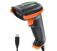Tera Barcode Scanner 2D USB con Cable: Mango Ergonómico Plug&Play D5100Y | Protección IP54, CMOS rolling 640*480, lector 1D 2D QR, prefijo/sufijo, caja almacén escuela, PC móvil