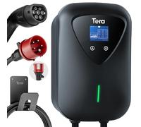 Tera Cargador EV Tipo 2, 11 kW, estación de Carga doméstica, Wallbox, Cable de Carga para Coche eléctrico con Soporte de Cable, Cable de Carga de 3 Fases, Conector CEE, 16 A, 5 Pines, Cable de 6,5 m,