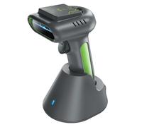 Tera Escáner de código de barras inalámbrico RFID: código QR 1D 2D y UHF RFID 5000mAh batería con base de carga, funciona con Bluetooth 2.4G inalámbrico y USB con cable lector de código de barras