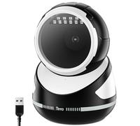 Tera Escáner de código de Barras Manos Libres omnidireccional: versión Profesional de Escritorio 1D 2D QR USB con Cable ángulo Ajustable Plug and Play Lector de código de Barras para POS supermercado