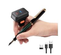 Tera Pro Series Mini 1MP CMOS Ring Lector de código de Barras Escáner de código QR 2D 1D Inalámbrico 2.4G y Bluetooth y USB 2.0 Cable portátil, HW0010