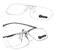 TERAISE Clip para anteojos de lectura con función de volteo Clip de metal especialmente diseñado para miopía Lector de moda Estuche para anteojos portátil con lente HD para hombres y mujeres 3.5X