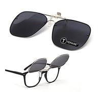 TERAISE Flip up HD polarizadas unisex clip en gafas de sol para exteriores/conducción, UV400