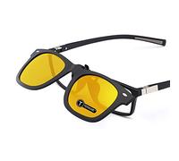 TERAISE Gafas de visión nocturna con clip y polarizadas con función Flip Up, adecuadas para conducir pesca Deporte al aire libre
