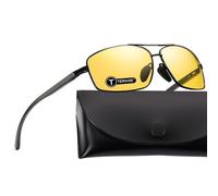 TERAISE Visión nocturna Gafas de conducción Polarizado antideslumbrante Conducción nocturna Ciclismo Esquí Golf Correr