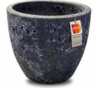 Teramico Macetero premium de cerámica esmaltada, 100 % resistente a las heladas y hecho a mano. Macetero con agujero para interior y exterior. Macetero único de alta calidad, resistente al invierno
