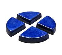 Teramico Posavasos con Patas para macetas, Color Azul, Antracita y Blanco, gres esmaltado, Absolutamente Resistente a Las heladas (Azul Real, 20 Unidades)