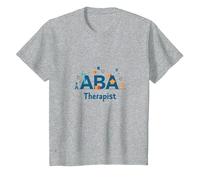 Terapeuta ABA: Empoderando a los Profesionales de Apoyo al Autismo Camiseta, Niños, Gris Jaspeado, 4 años
