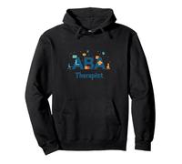Terapeuta ABA: Empoderando a los Profesionales de Apoyo al Autismo Sudadera con Capucha, Unisex para Adultos, Negro, XL