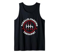 Terapeuta de estacionamiento paralelo Escuela de conducción divertida Camiseta sin Mangas