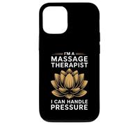 Terapeuta de Masaje I Can Handle Pressure Funny Gift Carcasa para iPhone 12/12 Pro
