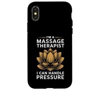 Terapeuta de Masaje I Can Handle Pressure Funny Gift Carcasa para iPhone X/XS