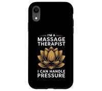 Terapeuta de Masaje I Can Handle Pressure Funny Gift Carcasa para iPhone XR