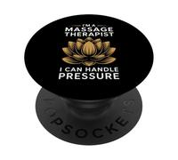 Terapeuta de Masaje I Can Handle Pressure Funny Gift PopSockets PopGrip Adhesivo