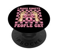 Terapeuta de Masaje Terapia Chica Mamá Hago Llorar a la Gente nudosa PopSockets PopGrip Adhesivo