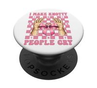 Terapeuta de Masaje Terapia Chica Mamá Hago Llorar a la Gente nudosa PopSockets PopGrip Adhesivo