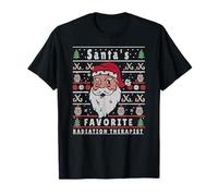 Terapeuta de radiación navideña FEA de Papá Noel Camiseta