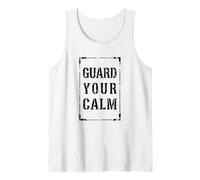 Terapeuta de Salud Mental Motivacional Vintage Protege tu Calma Camiseta sin Mangas