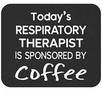 Terapeuta De Terapia Respiratoria Divertido Café Alfombrilla De Ratón Lavable Alfombrilla De Escritorio Antideslizante Mousepad para Gaming Ordenador Hogar 25X30Cm