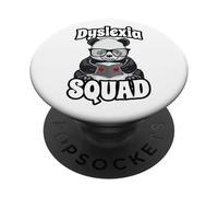 Terapeuta del escuadrón de Dislexia Terapeuta Disléxica Panda Book Heart PopSockets PopGrip Adhesivo