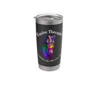 Terapeuta equino Calmante Equitación Terapia Alma Colorida Vaso térmico de acero inoxidable de doble pared