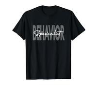 Terapeuta especialista en Comportamiento Camiseta gráfica económica, Hombre, Negro, M