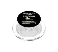Terapeuta Gamer Controlador Emocional Jugador Salud Mental Diversión PopSockets PopGrip para MagSafe