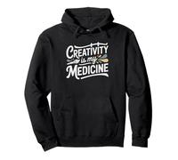 Terapeuta La Creatividad Es Mi Medicina Terapia Sudadera con Capucha