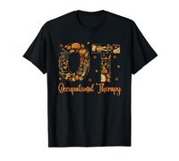 Terapeuta Ocupacional OT Doodle Terapia Otoño Calabaza Camiseta gráfica económica