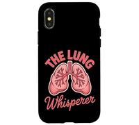 Terapeuta respiratorio susurrador pulmonar Carcasa para iPhone X/XS