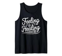 Terapia Afirmación Mindfulness Cita Los sentimientos son válidos Camiseta sin Mangas