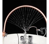 Terapia de Agua portátil Grifo de Lavabo para SPA con Rejilla de circulación de Agua, Cabezal de SPA Ajustable con Bomba de Agua y fijación metálica, Ducha de Pelo, Lavabo para champú, Cama