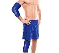 Terapia de frío y calor Paquetes de hielo flexibles Terapia de frío Manga de compresión Paquete de gel reutilizable para lesiones Envoltura en frío para rodilla Codo de tobillo de pantorrilla(L)